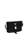 Prada Re-nylon Card Case In Black