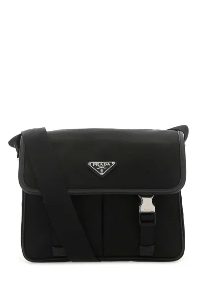 Prada Re-nylon Crossbody Handbag In Black