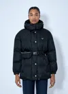 Prada Re-nylon Down Jacket In Black
