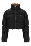 Prada 're-nylon' Down Jacket In Schwarz