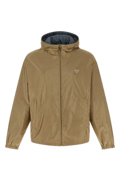 Prada Re-nylon Feather Reversible Jacket In Multi