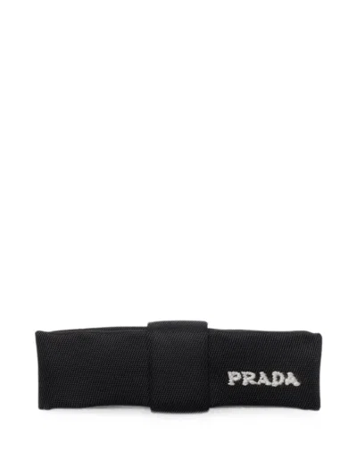 Prada Re-nylon Hair Clip In Black