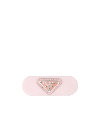 Prada Re-nylon Hair Clip In Pink