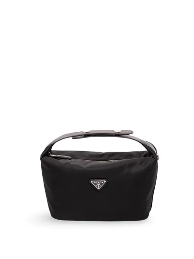 Prada Re-nylon Handbag In Black