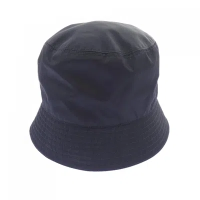 Pre-owned Prada Re-nylon Hat In Black