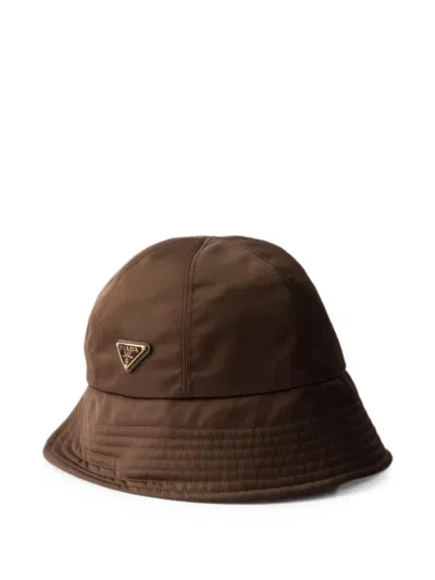 Prada Re-nylon Hat In Gold