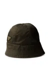 Prada Re-nylon Hat In Green