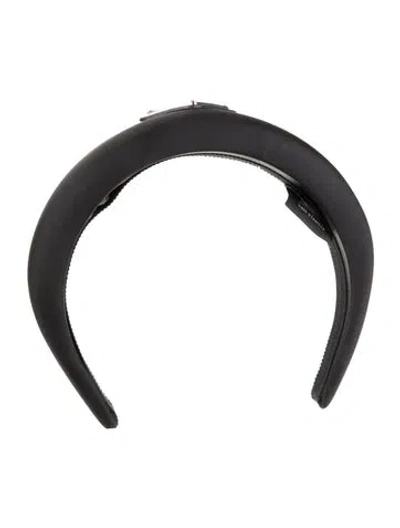 Pre-owned Prada Re-nylon Headband In Black