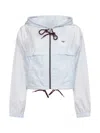 Prada Re-nylon Hooded Jacket In Multi
