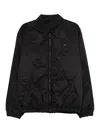 Prada Jacket Long Sleeves Point Collar Elasticated Hem In Black