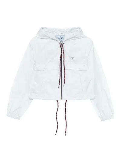 Prada Re-nylon Jacket In Blue
