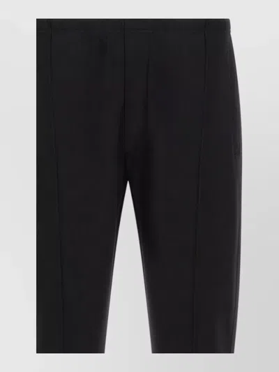 Prada Renylon Joggers Straight Leg Band Detail In Black