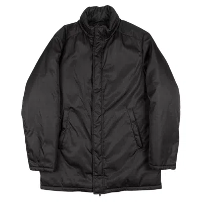 Pre-owned Prada Re-nylon Men Coat Jacket Padded Recycle Size Ita52/large, S1012 In Black
