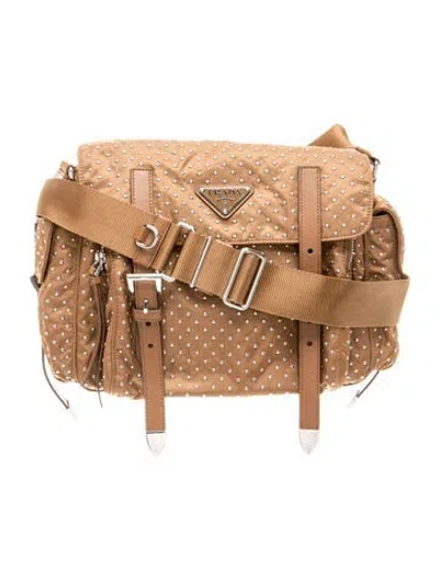 Pre-owned Prada Re-nylon Messenger Bag In Brown