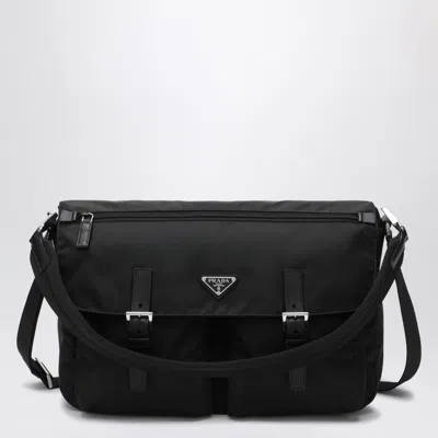 Prada Re-nylon Mini Crossbody Bag In Black
