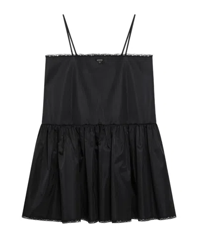 Prada Re-nylon Mini-dress In Blue