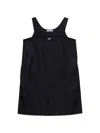 Prada Crepe Mini Dress With Bows In Black