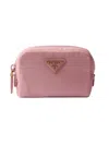 Prada Re-nylon Necessaire Pouch In Pink