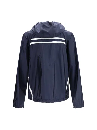 Prada Re-nylon Padded Down Jacket In Blue