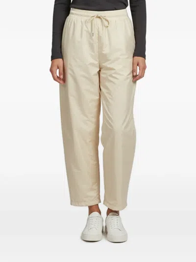 Pre-owned Prada Re-nylon Padded Straight-leg Trousers In Neutral