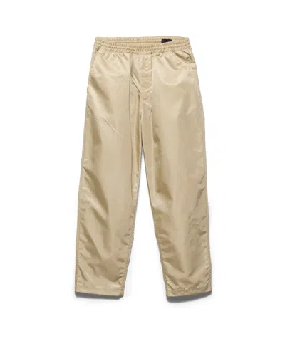 Prada Re-nylon Pants In Nude