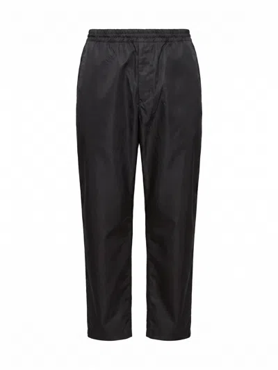 Prada Re-nylon Pants In Black