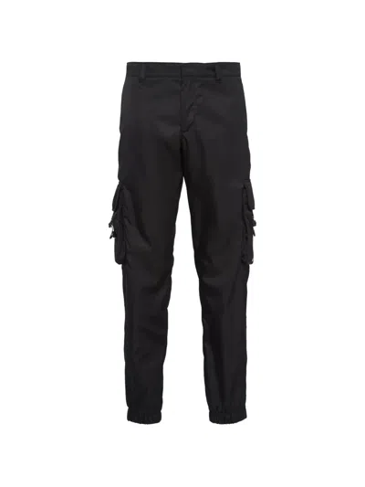 Prada Re-nylon Pants In Black