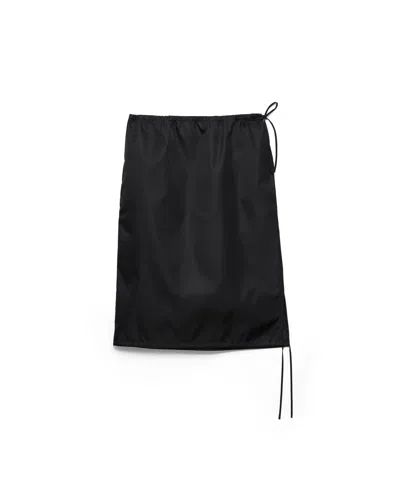 Prada Re-nylon Pencil Skirt In Black