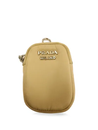 Pre-owned Prada Re-nylon Pocket Belt Bag In Neutral