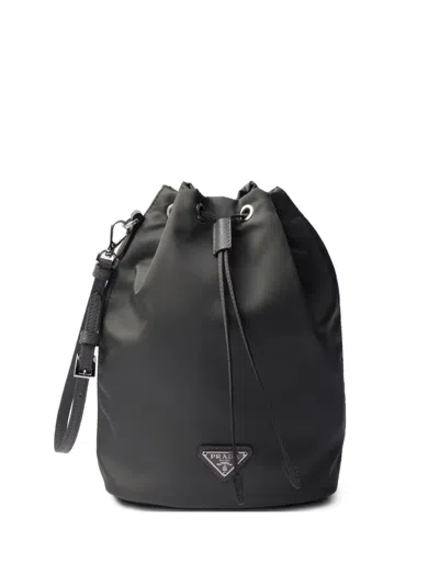 Prada Re-nylon Pouch In Grey