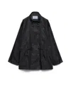 Prada Re-nylon Rain Jacket In Black