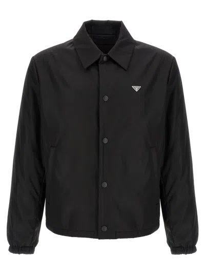 Prada Re-nylon Shell Jacket In Black