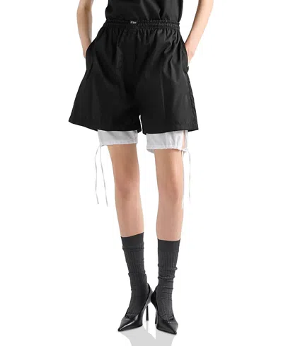 Prada Re-nylon Shorts In Multi