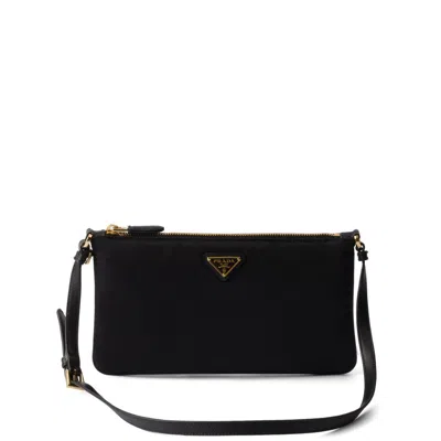 Prada Re-nylon Shoulder Bag In Black