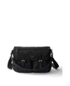 Prada Re-nylon Shoulder Bag In Black