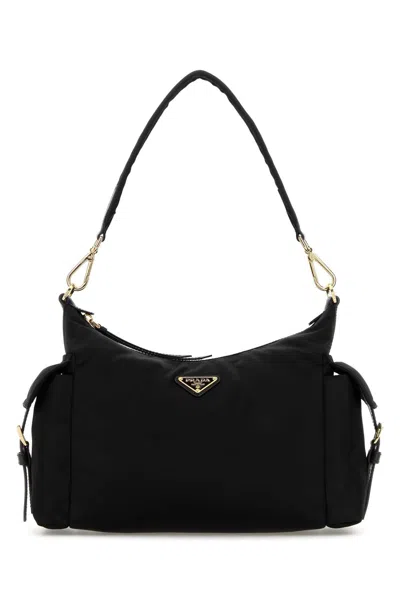 Prada Re-nylon Shoulder Handbag Mini In Black
