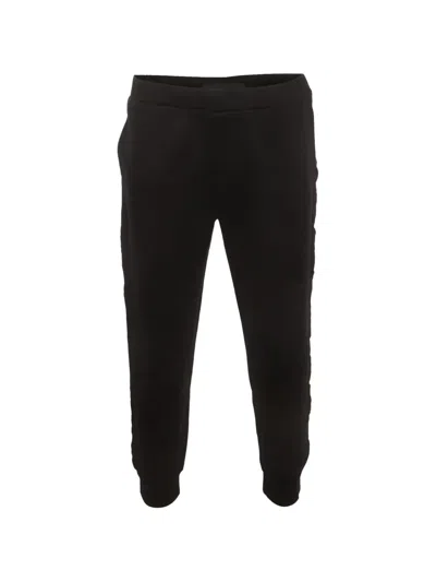 Pre-owned Prada Re-nylon Side-striped Track Pants In Black