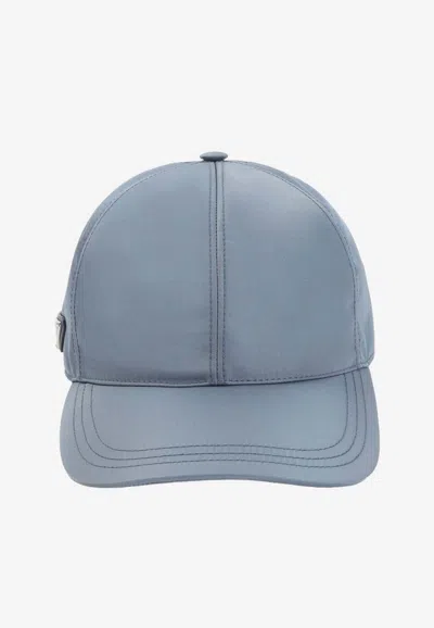 Prada Re-nylon Six-panel Baseball Cap In Blue