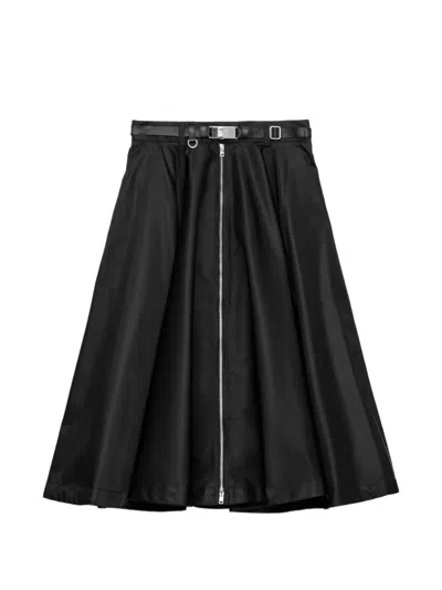 Prada Re-nylon Skirt In Black