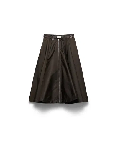 Prada Re-nylon Skirt In Kakaobraun
