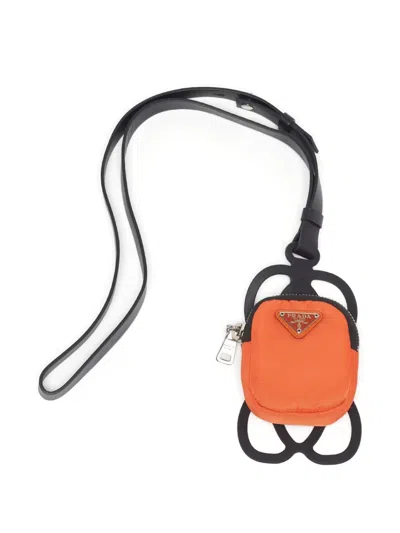 Pre-owned Prada Re-nylon Smartphone Case In Black