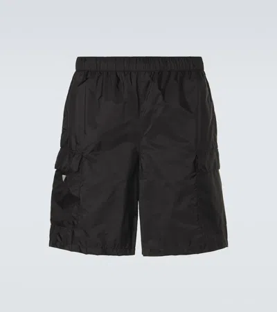 Prada Re-nylon Swim Trunks In Black