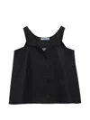 Prada Re-nylon Top In Black