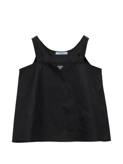 Prada Re-nylon Top In Black