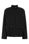 Prada Re-nylon Windbreaker Jacket In Black