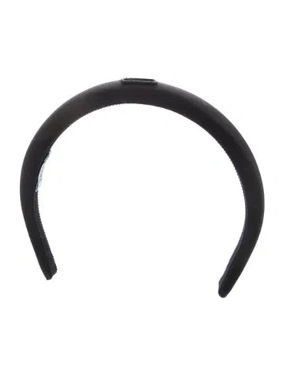 Pre-owned Prada Re-nylon  Woman's Headband In Black