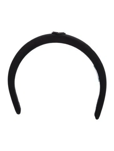 Pre-owned Prada Re-nylon Woman's Headband In Black