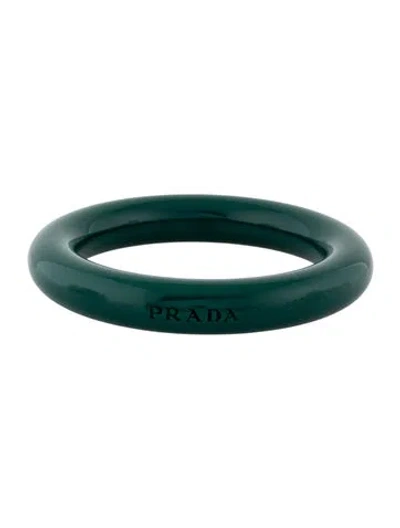 Pre-owned Prada Resin Bangle Bracelet, 8.25" In Multi
