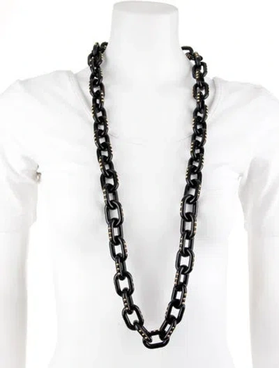 Pre-owned Prada Resin Chain Necklace, 41" In Multicolor