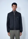 Prada Reversible Bomber Jacket In Black